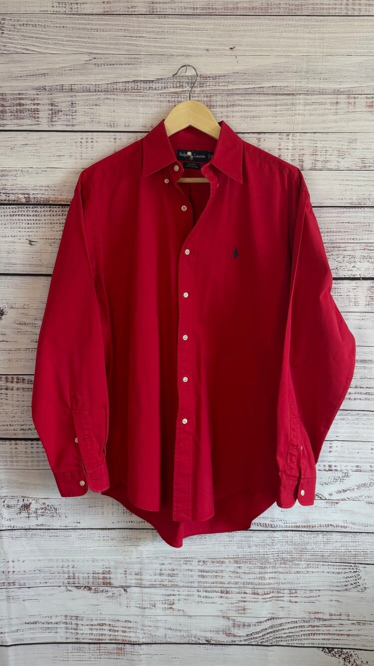 Ralph Lauren Blake Long Sleeve Dress Shirt 100% Cotton Size Medium